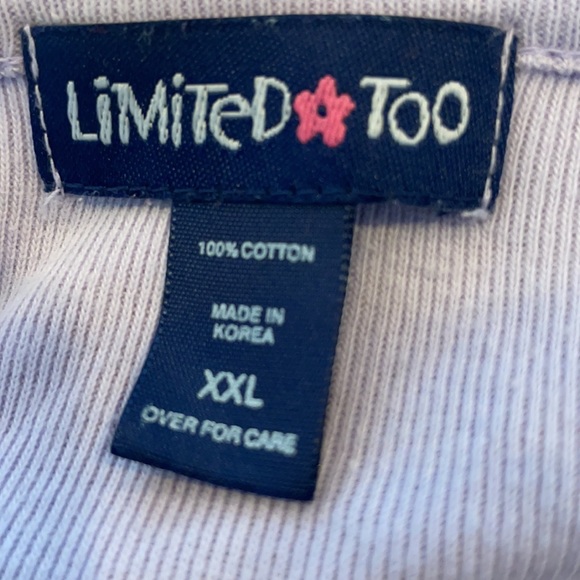 Limited Too top glitter rhinestone star Tween XXL - Picture 10 of 11